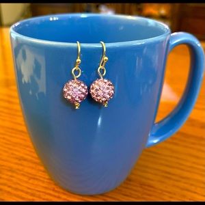 Purple Sparkly Earrings